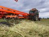 10 hectare gras harken voor de droge koeien