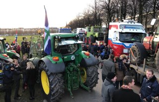 TV: Demonstratie Groningse boeren