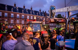 Boeren vertrokken bij het Binnenhof, vrijdag weer actie