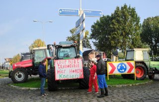 Boeren voeren actie tegen onteigening Krimpenerwaard
