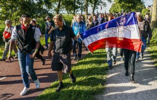 Steun voor boeren bij protest in Harderwijk