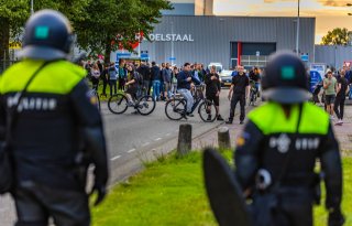 Drie aanhoudingen voor poging doodslag bij protest Heerenveen