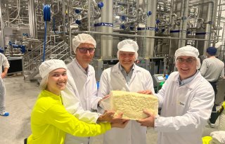 Eerste kaas uit hypermoderne zuivelfabriek A-ware en Interfood in Estland