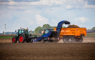 Uienteler blijft gespaard van noodweer en haalt mooie oogst binnen