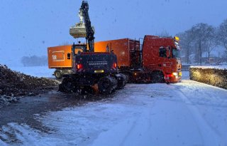 Hevige sneeuwval hindert aanvoer suikerbieten bij Cosun