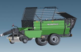 Kleine, lichte opraapwagen trotseert drassige gebieden