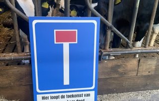 Bordenactie NAJK verwijst naar doodlopende weg van jonge boeren
