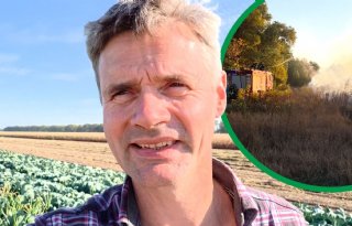 Oekraïne-vlogger Kees Huizinga: ‘Brand op het land door neergehaalde drone’