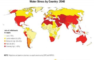 Hoog risico op watertekort in 2040
