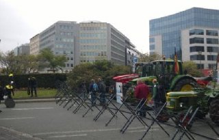 Eerste trekkers in Brussel centrum (video)