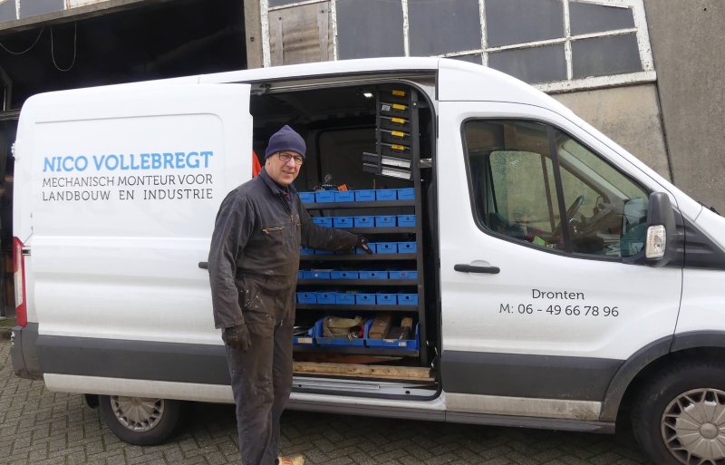 Nico Vollebregt werkt ruim 80 procent in de landbouw.