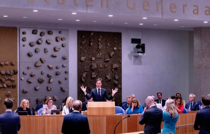 Premier Mark Rutte in debat met de Tweede Kamer tijdens de Algemene Politieke Beschouwingen.