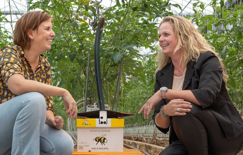 Inge Bergsma-de Vries (links) en Sandra Berenpas: ‘Alles voor krachtig ondernemerschap is hier.’