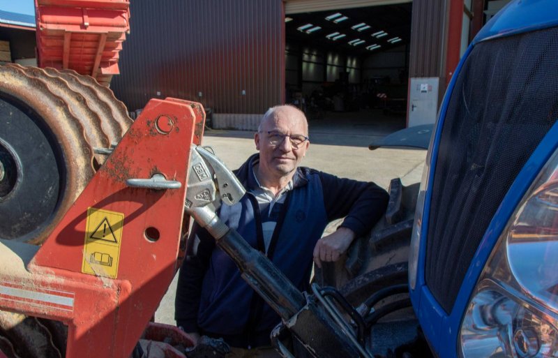 Akkerbouwer Alain Dequeker in het Noord-Franse Avesnes-le-Sec teelt fritesaardappelen voor Aviko.