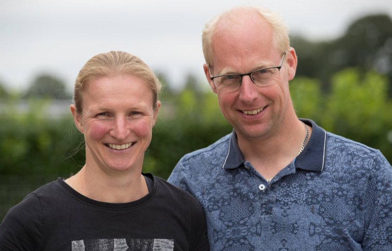 Nieske en Jeroen Neimeijer, biologische varkenshouders in Heino