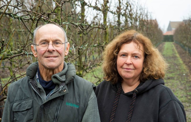 Ludo en Annick Lousbergh, fruittelers in het Belgische Sint-Truiden.