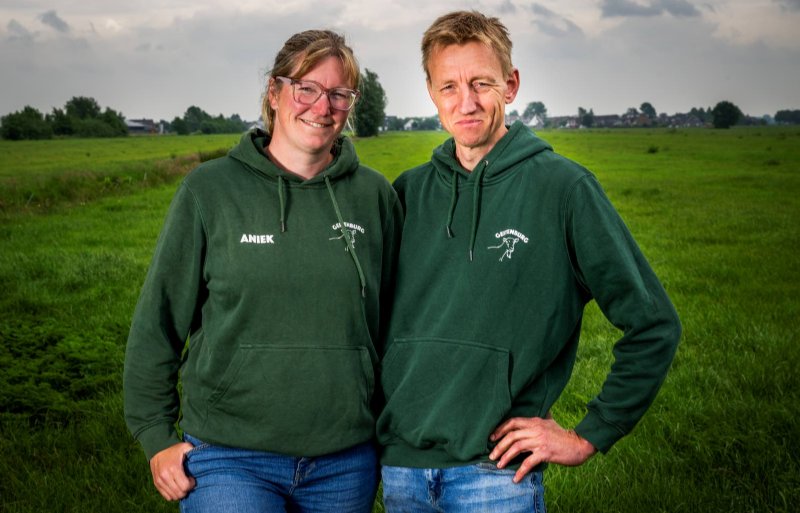 Aniek en William van der Burg, melkgeitenhouders in Zegveld