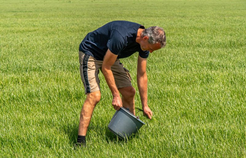 Wekelijks laten de broers Nanne (foto) en Hains Koopman het gras analyseren door Eurofins Agro.