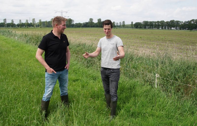 Rob Wientjes (links) en Martijn Vermeer vinden de oplossingsgerichte sfeer in het praktijkproject heel prettig.