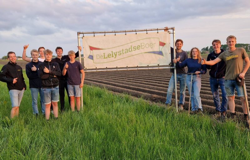 Veertien jonge boeren telen dit jaar in Lelystad zeven verschillende gewassen.