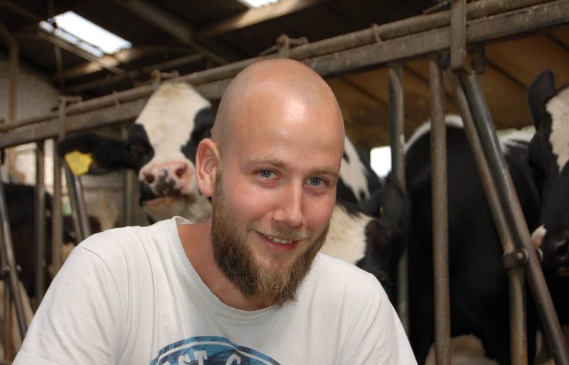 Sietse Hartman, biologisch melkveehouder in Heibloem