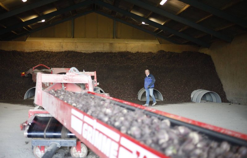 Herman Schlepers is niet gewend om een product met zoveel grond de bewaring in te draaien.