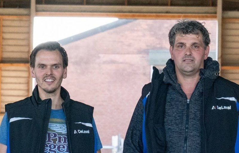 Johan en Willem Loonen, melkveehouders in Merselo