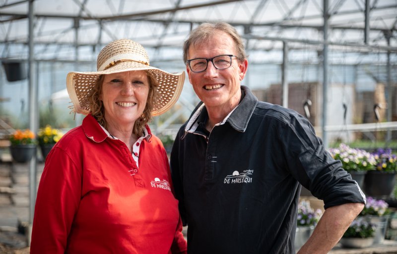 Margit en Koos Dekker van tuinderij De Marlequi