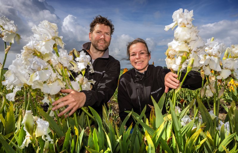 Erwin en Amber Joosten van Kwekerij Joosten in het Flevolandse Rutten.