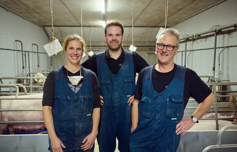 Met veel plezier hebben Samira (links), Jurgen (midden) en Herman (rechts) jaren samengewerkt.