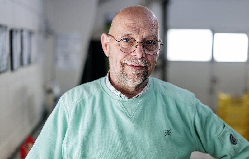 Gerard Geerink van Oesterzwammenkwekerij Geerink in Langeveen.