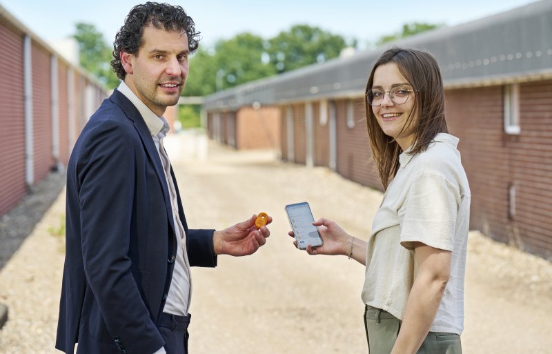 Ron Coppens en Anke Claessens, oprichters van D-Care.