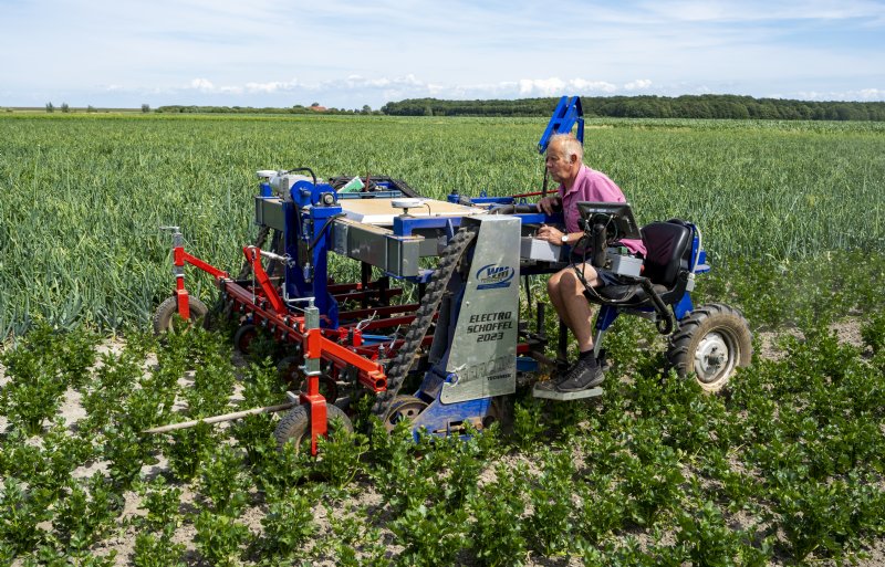 De Electro Schoffel rijdt al drie jaar in het veld en werkt 100 procent elektrisch.