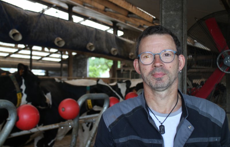 Steve Warmerdam, melkveehouder in Mecher (Luxemburg)
