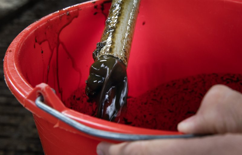 De studenten namen op elk bedrijf drie mestmonsters.