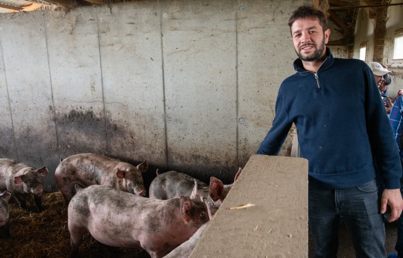 Guillaume Trubent van varkensbedrijf La ferme dans le Verger.