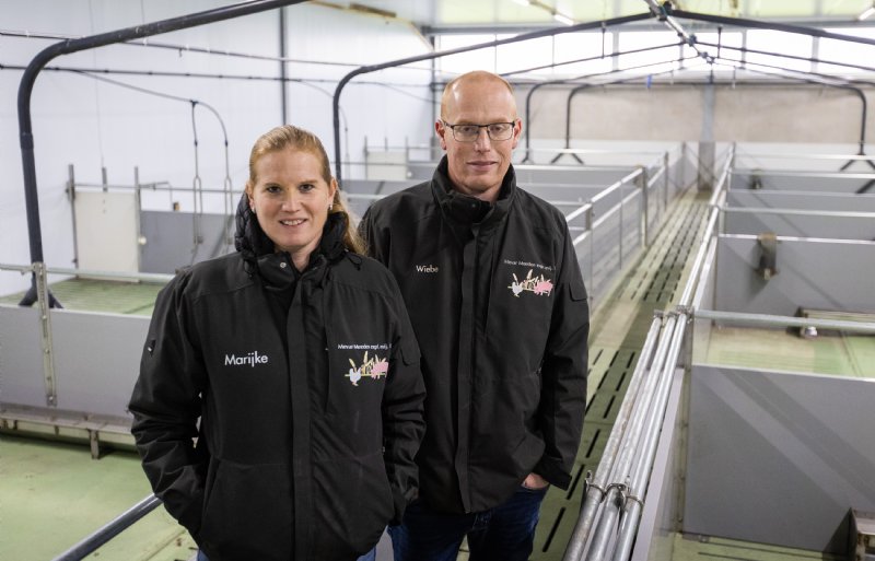 Marijke en Wiebe in 't Hout van exploitatiemaatschappij Meevar Meeden