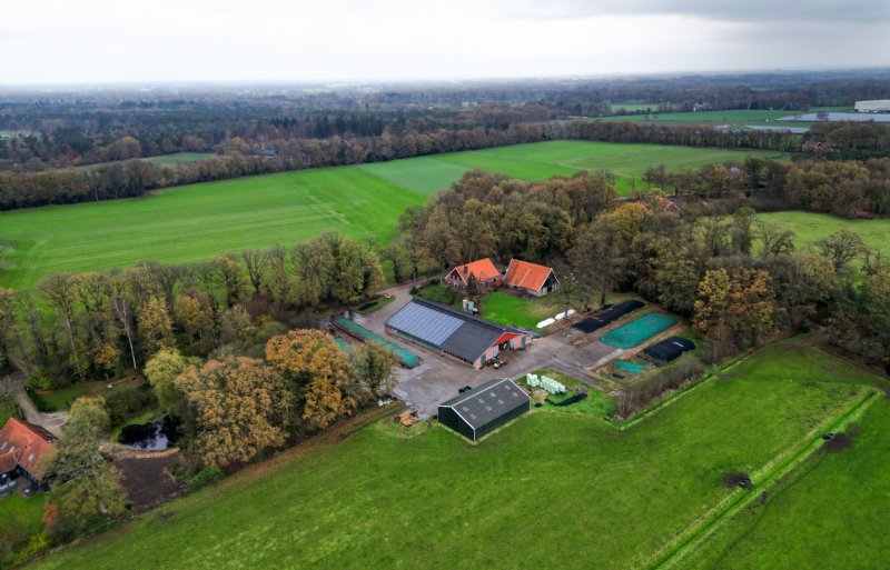 De melkveehouderij van Rob Boeijink nabij Winterswijk.