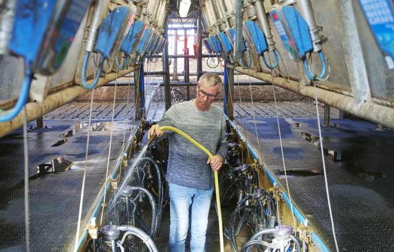 De melkstal is aangepast aan het aantal koeien.