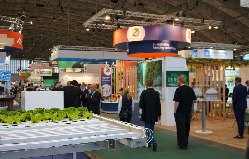 De beursvloer van GreenTech in Amsterdam.