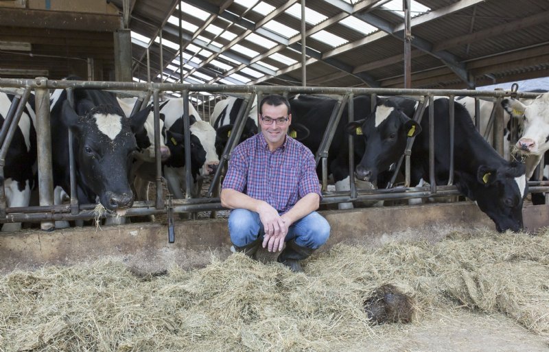 Rene Jacobs is melkveehouder in het Limburgse Nuth.