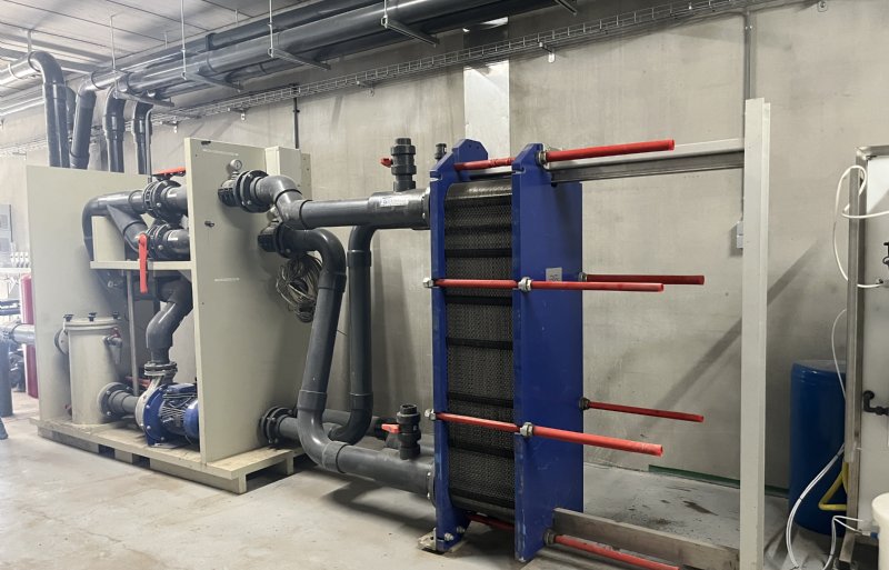 In nieuwe vleesvarkensstal wordt tweedehands warmtewisselaar benut