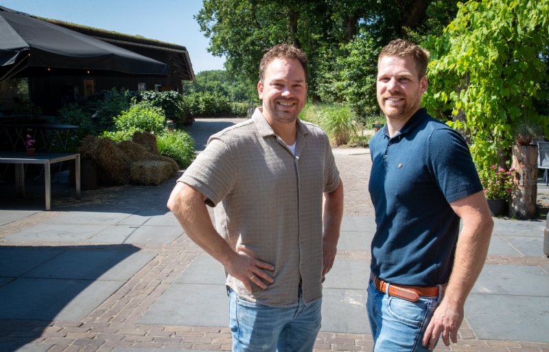 Gert-Jan en Rick Nijhoff van Boerderij ’t Nije Hoff in Emmen, Drenthe.