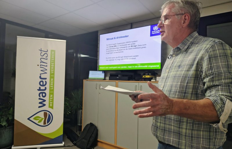 LLTB-projectleider Guido Schriever licht het project WaterWinst toe.