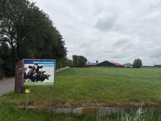 Het bedrijf van de familie Galama in Friens.